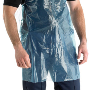 DISPOSABLE APRON BLUE